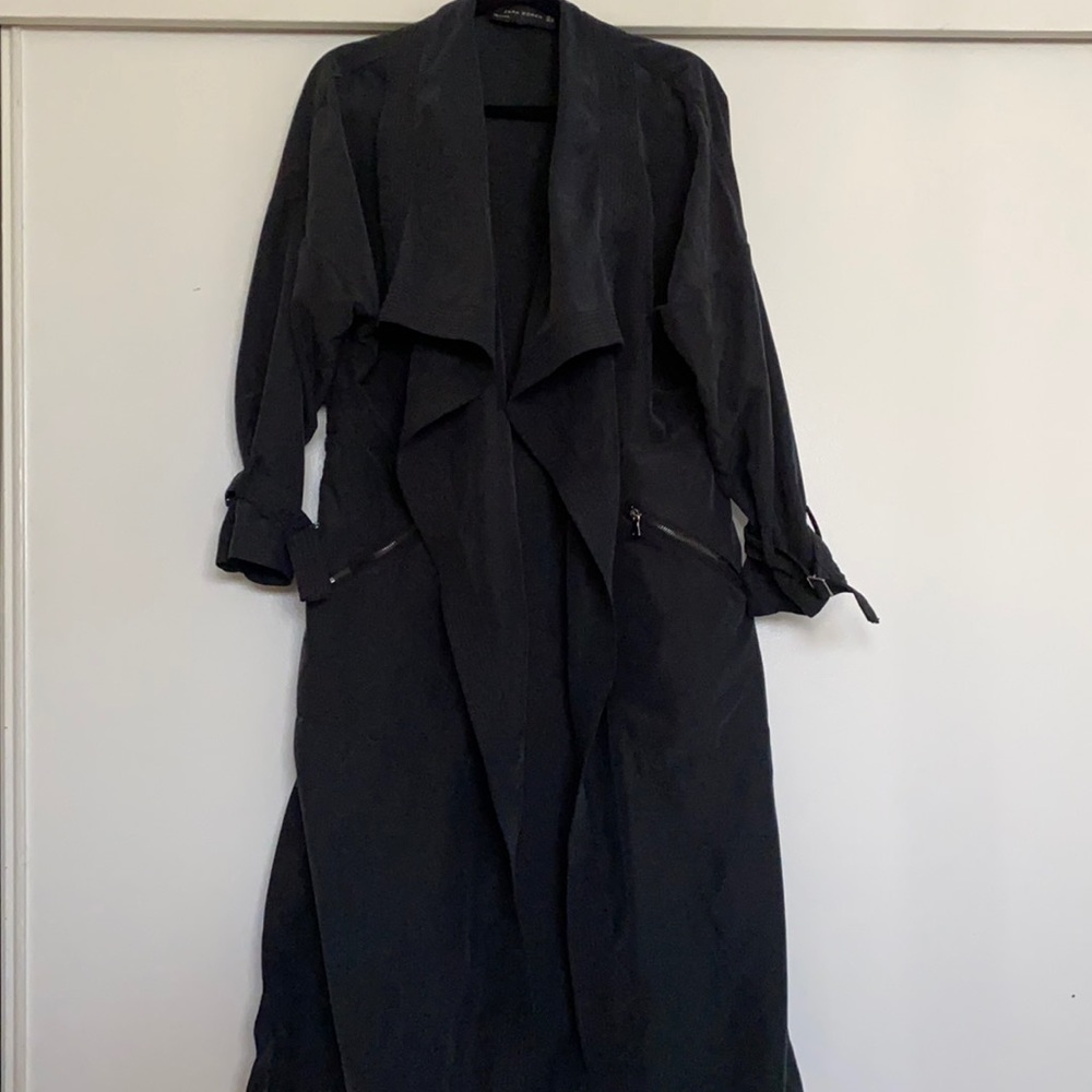 Zara Woman Navy Oversized Trench coat